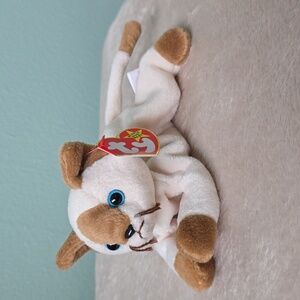 Ty Snip😺4th Gen Siamese Cat Beanie Baby, Kids Toy Collectible NWT, PVC Pellets